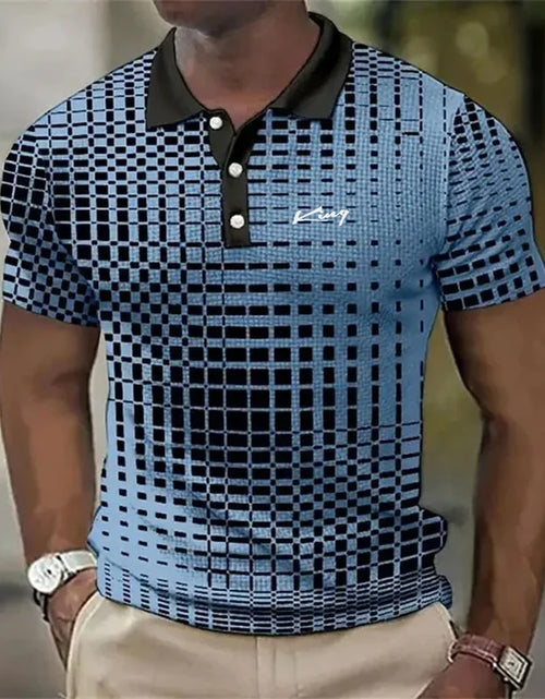 Load image into Gallery viewer, Men's Polyester Polo Shirt - Casual Solid Color Short Sleeve Summer Top
