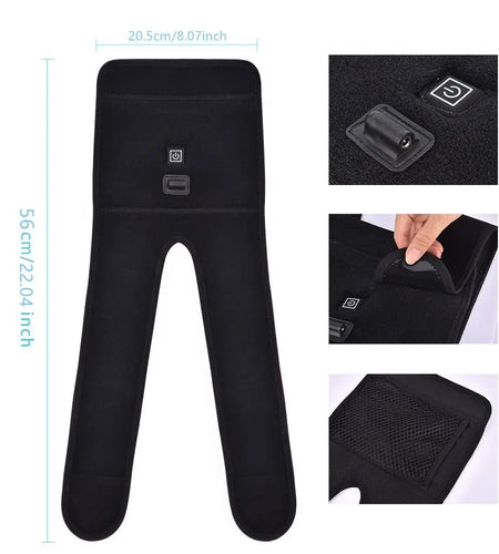 "Electric Heated Knee Pads - Pain Relief & Arthritis Therapy"