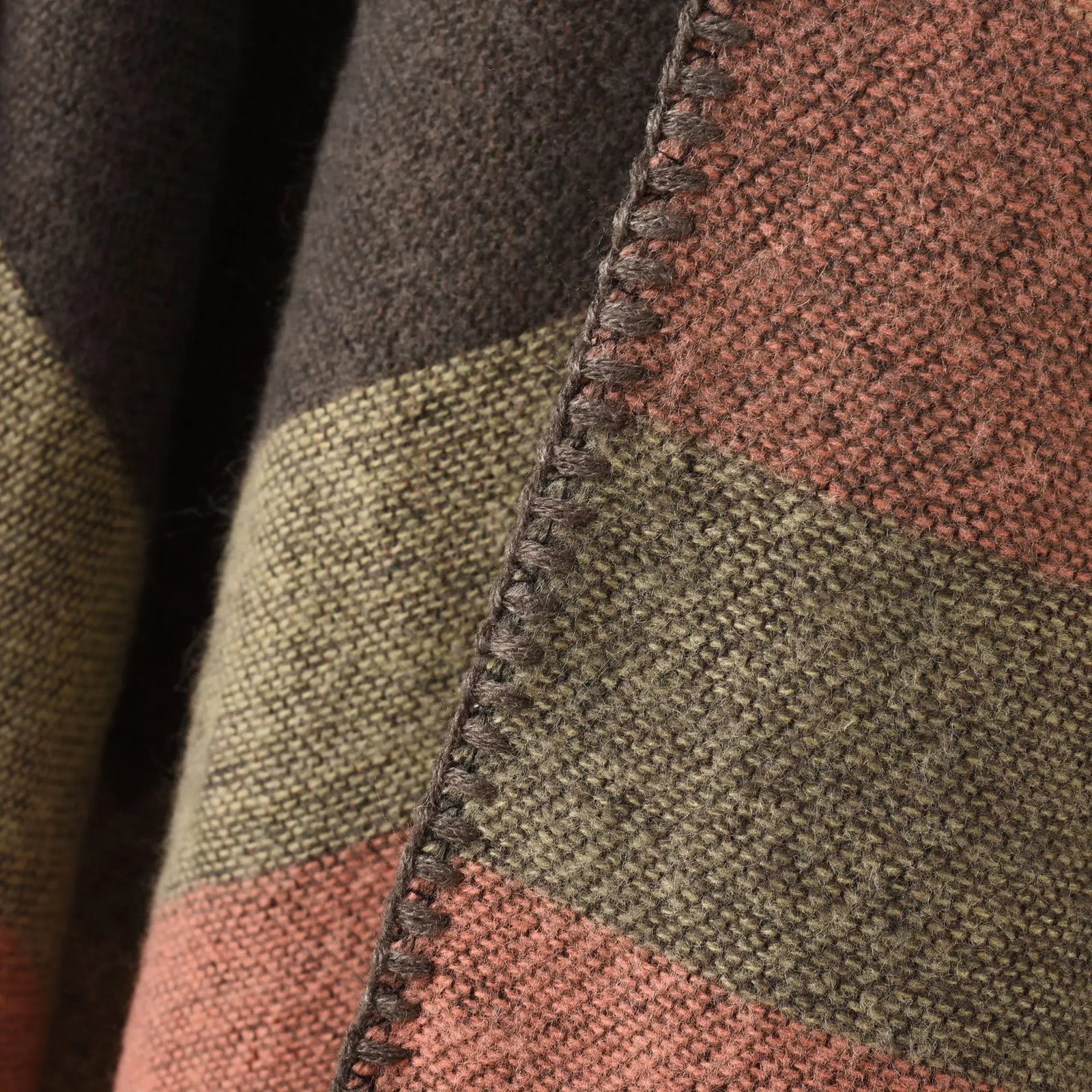 Women's Winter Plaid Poncho Cape - Oversized Cashmere Pashmina Shawl