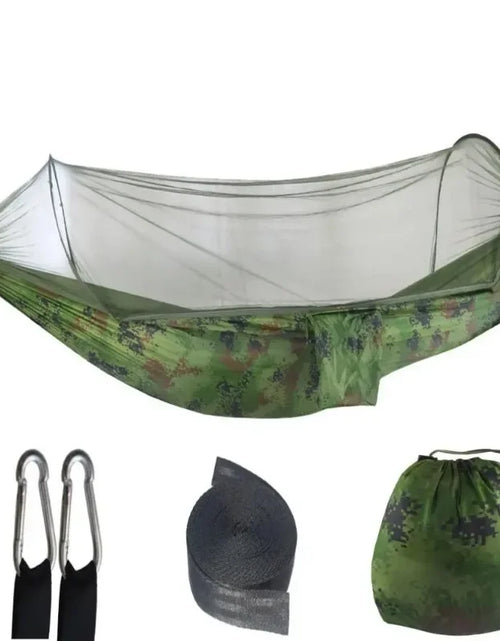 Load image into Gallery viewer, Outdoor Camping Hammock with Mosquito Net - Lightweight Parachute Fabric
