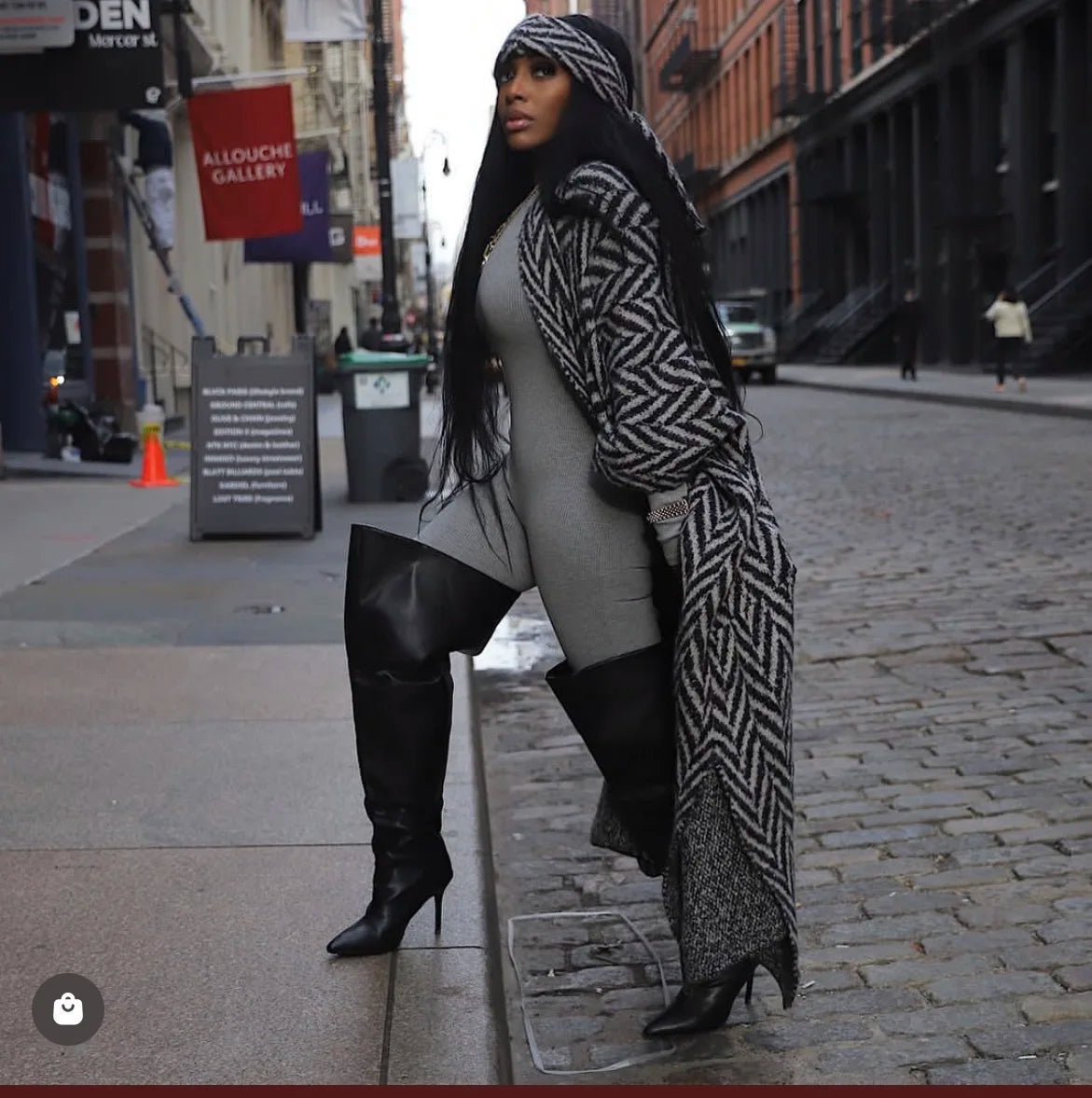 Women's African Print Kimono Cardigan - Luxury Long Winter Jacket